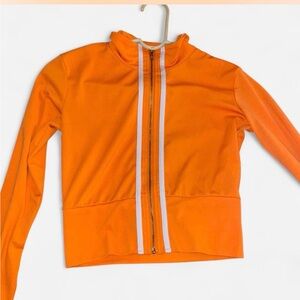 Bright Orange Zip-Up Jacket